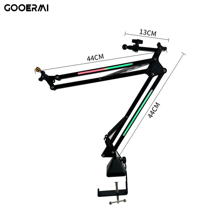 Microphone Stand Manufacturer - OEM/ODM RGB Rotatable Sturdy Metal Desk Stand