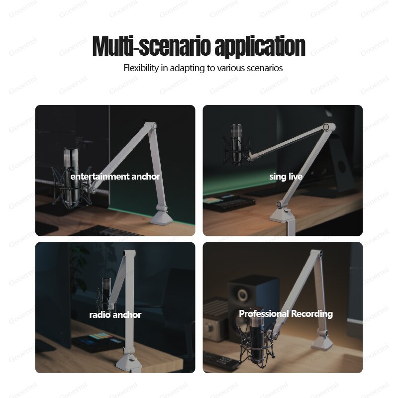Microphone Arm Stand Manufacturer - OEM/ODM Adjustable Scissor Heavy-Duty Desk Arm