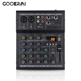 USB Audio Mixer Manufacturer - OEM/ODM Mini 4-Channel Built-In Delay Mixer