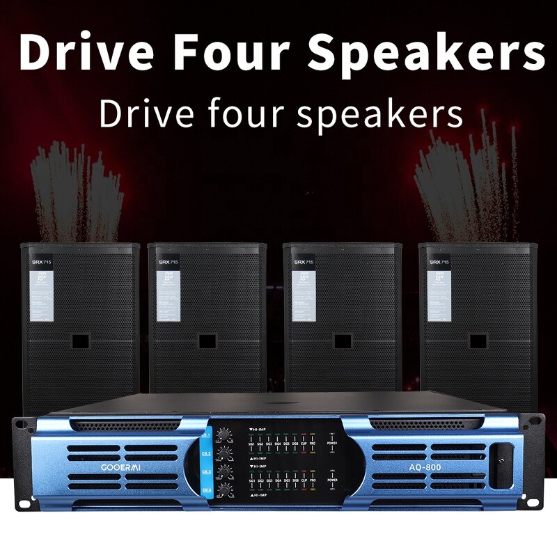 Power Amplifier Manufacturer - OEM/ODM 4 Channel 800 Watt Audio Amplifier
