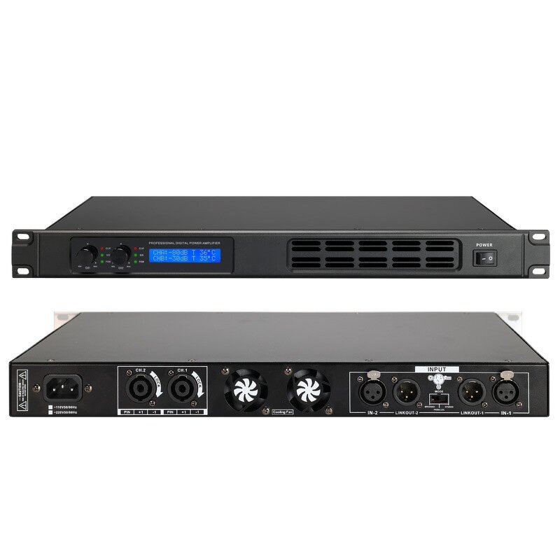 Digital Power Amplifier Manufacturer - OEM/ODM 4-Channel 1U Home Theater Amp