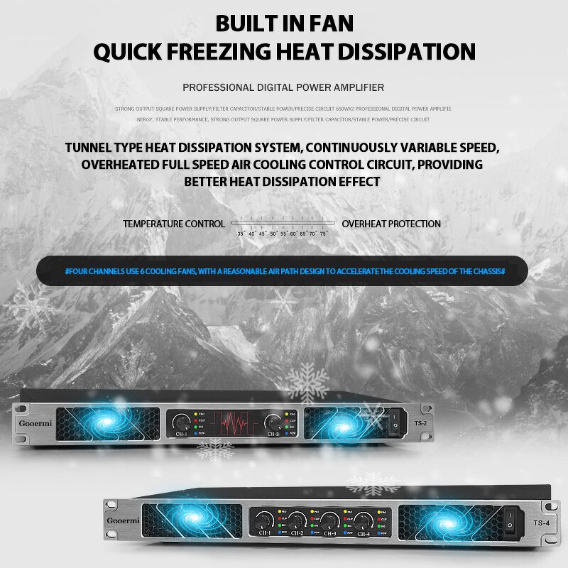 Audio Power Amplifier Manufacturer - OEM/ODM 2-Channel Class D Stereo Amplifier