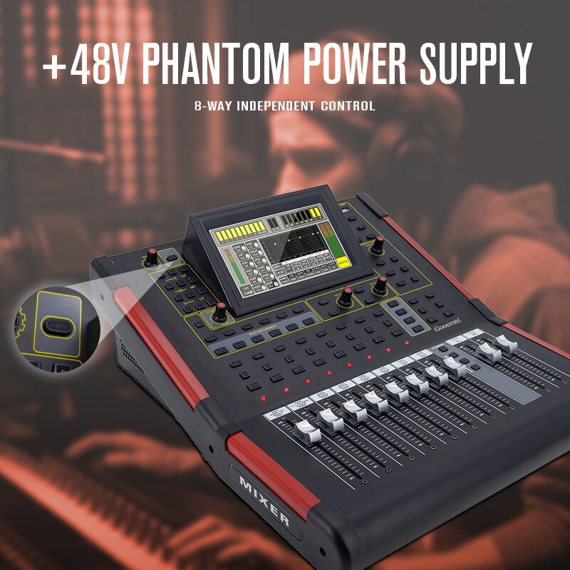 Audio Mixer Manufacturer - OEM/ODM 12 Channel Digital Sound Mixing Console