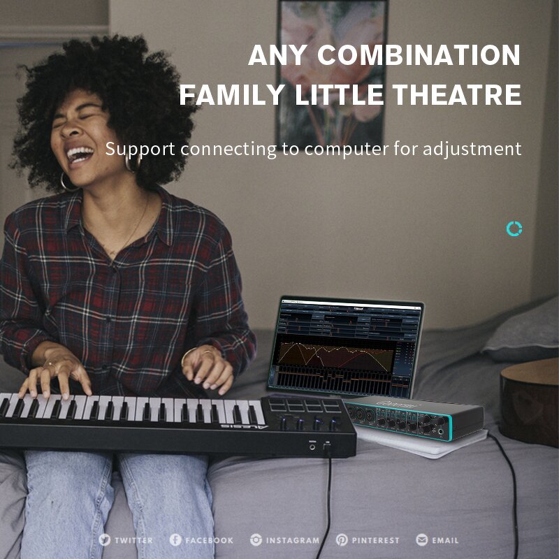 Audio Interface Manufacturer - OEM/ODM 4 Channel USB Sound Card Preamp