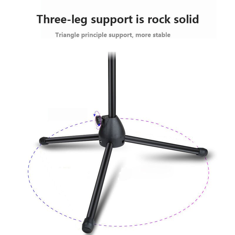 Microphone Stand Manufacturer - OEM/ODM Gooseneck Folding Tripod Floor Mic Holder