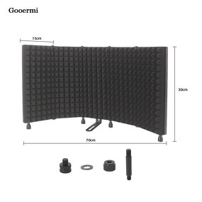 Microphone Isolation Shield Manufacturer - OEM/ODM 5 Door Metal Folding Shield