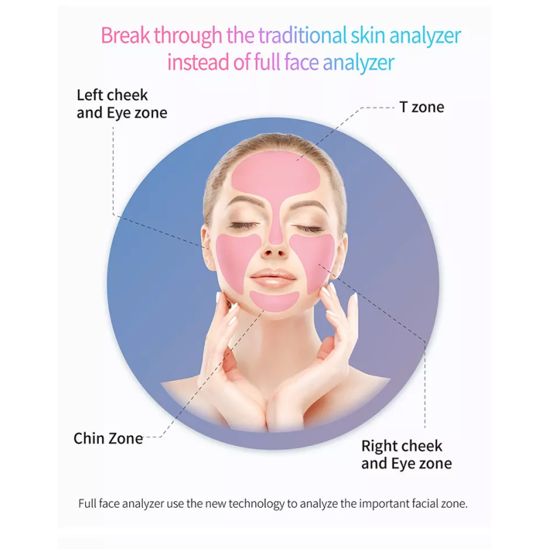 Skin Analyzer Machine Manufacturer - OEM 3D Mirror 8 Spectrum Digital