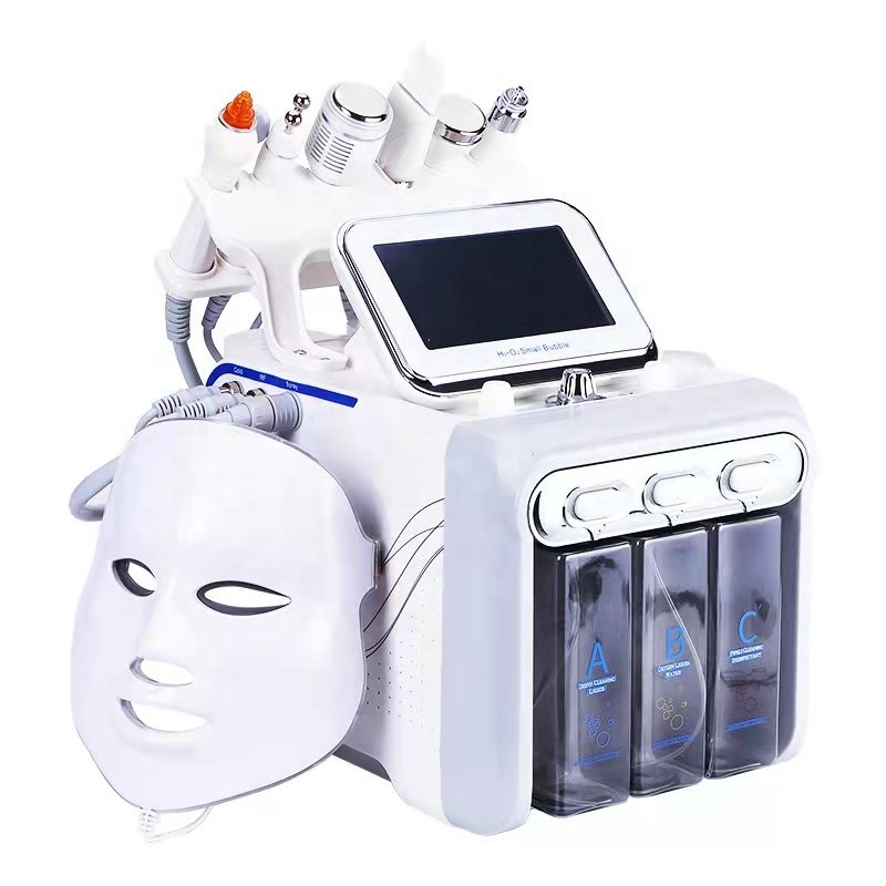Aqua Facial Machine Supplier - Bulk 7in1 H202 Bubble LED Mask