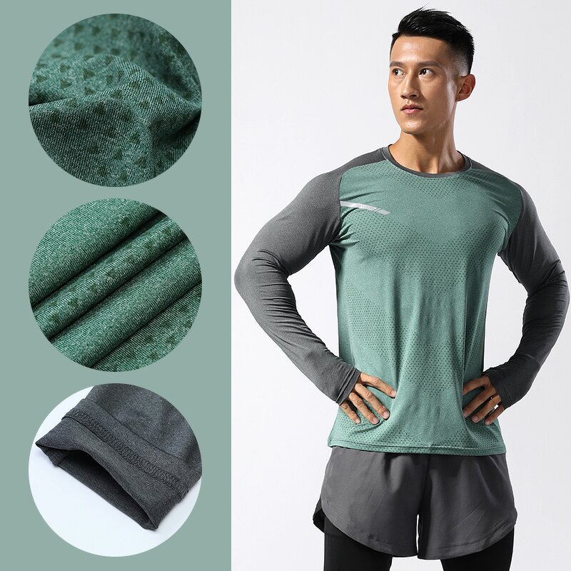 Men's Sports Top Manufacturer - OEM/ODM Custom Breathable Running Long Sleeve Top