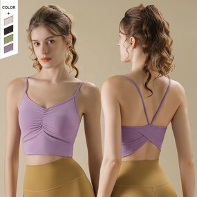 Sports Bra Manufacturer - OEM/ODM Custom Quick Dry V-neck Cross Bow Bra