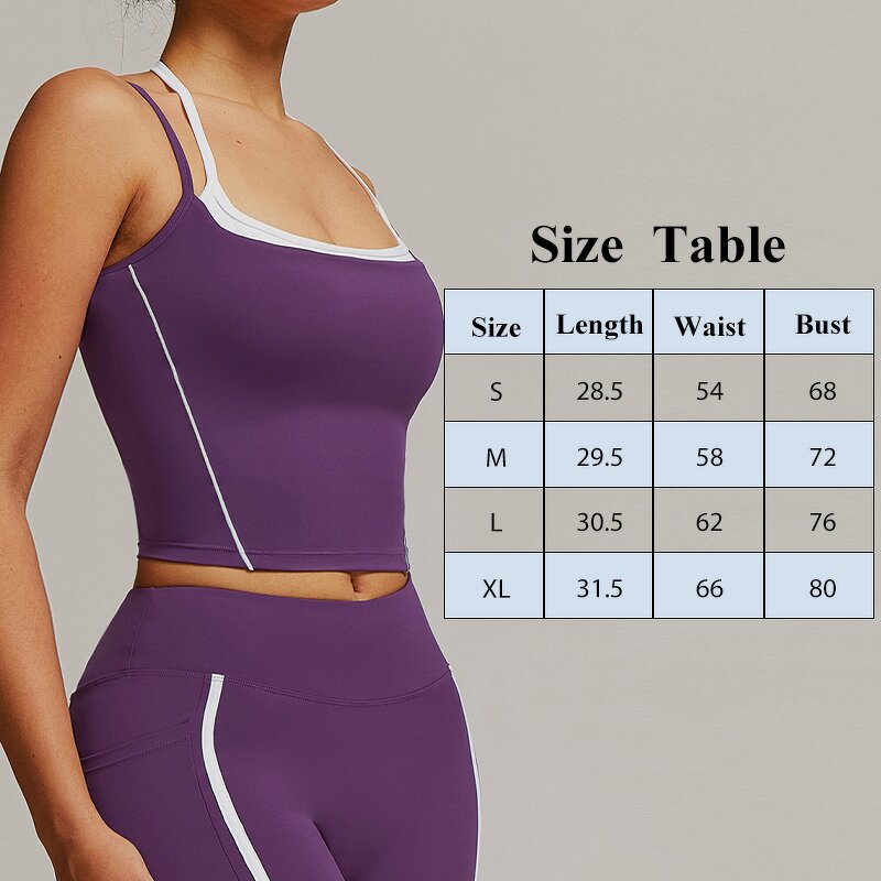 Women's Tank Top Manufacturer - OEM/ODM Custom False Two Piece Beauty Back Vest