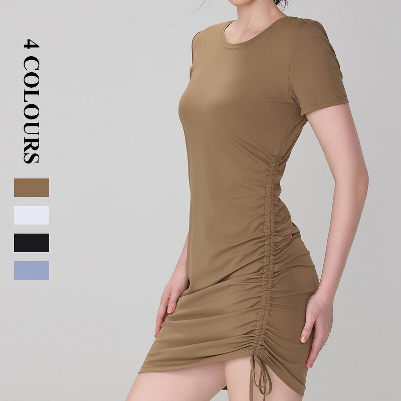 Women's Tennis Skirt Manufacturer - OEM/ODM Custom Side Drawstring Slim Fitting Skirt