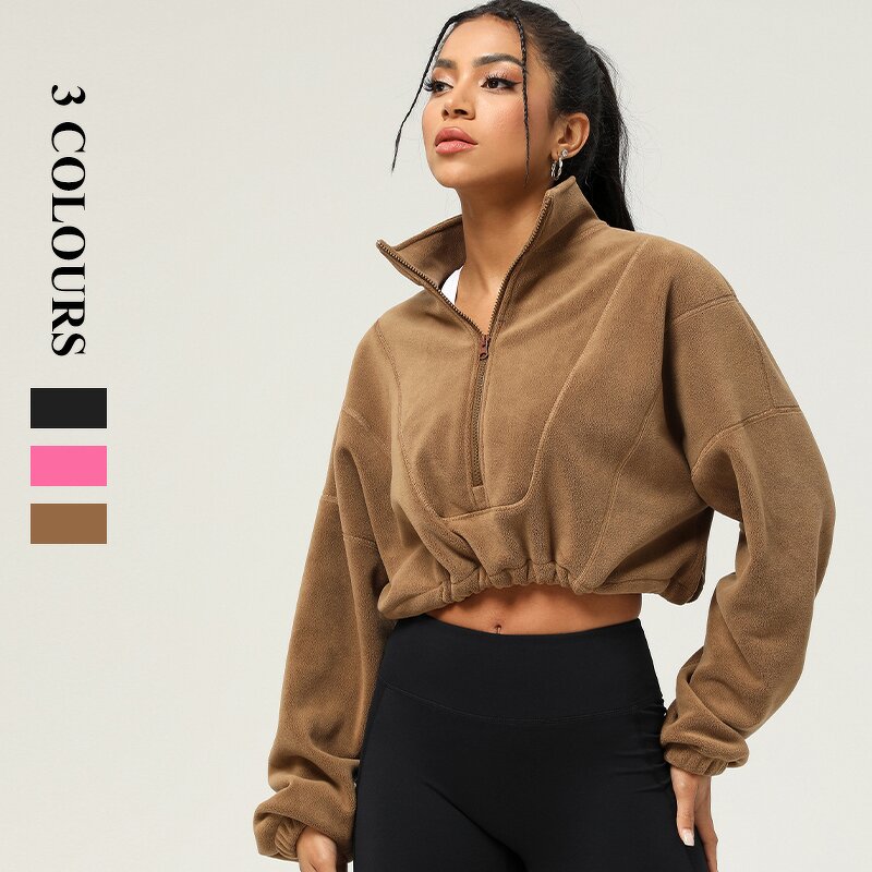 Women's Hoodie Manufacturer - OEM/ODM Custom Stand Collar Drawstring Casual Hoodie