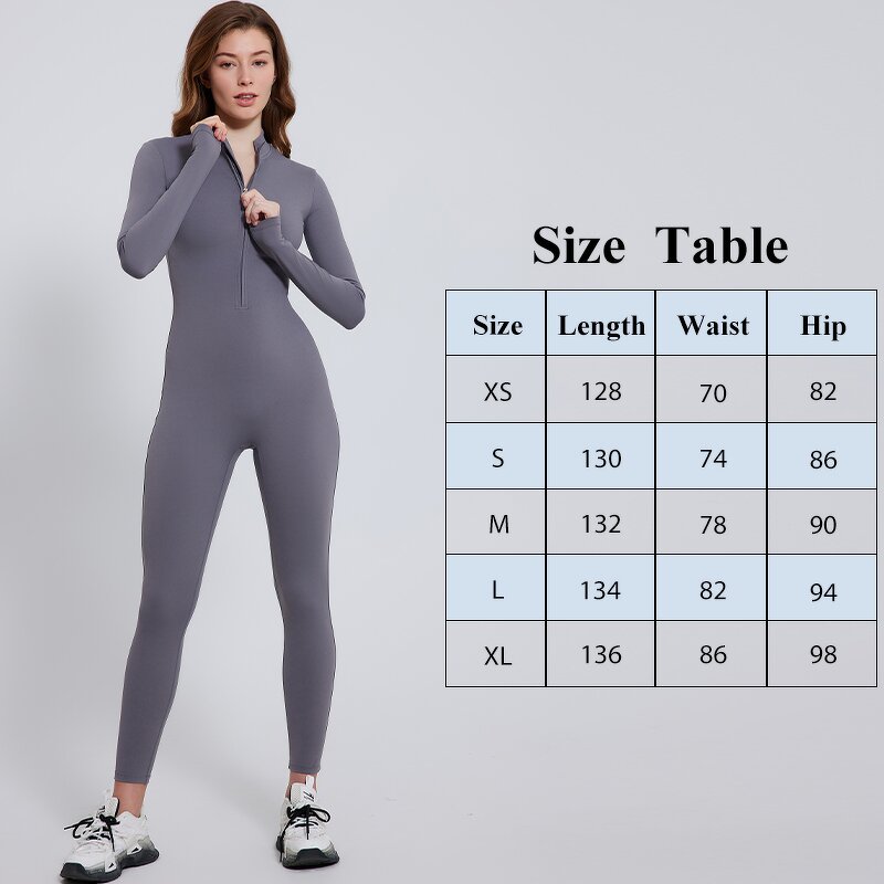 Women's Jumpsuit Manufacturer - OEM/ODM Custom Seamless Nude Long Sleeve Playsuit