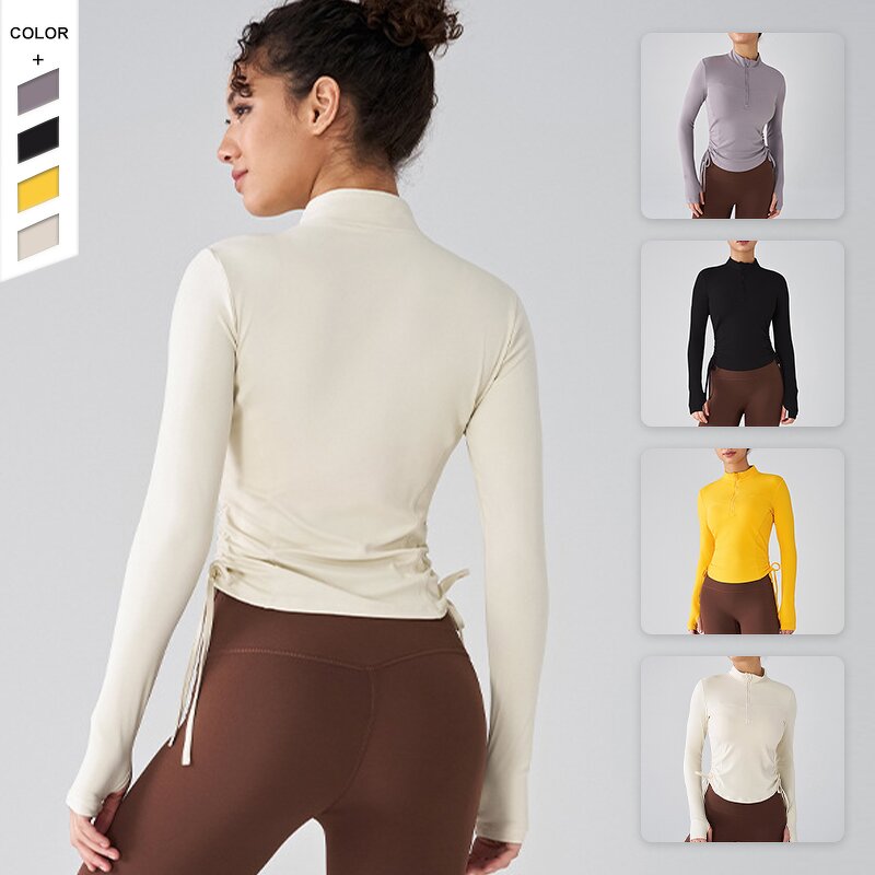 Women's Pullover Manufacturer - OEM/ODM Custom Quick Dry Half Zip Longsleeve