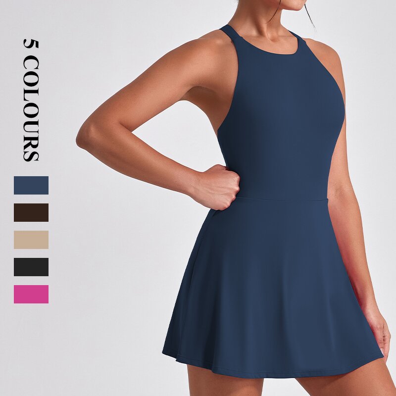 Women's Sports Dress Manufacturer - OEM/ODM Custom Cross Strap Yoga Tennis Skirt