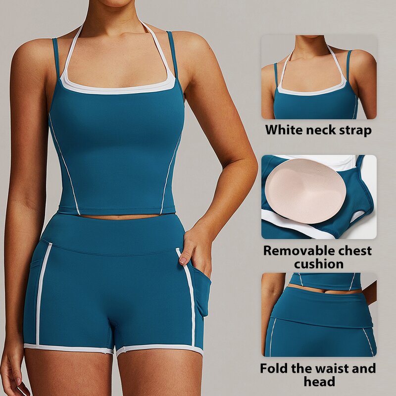 Women's Yoga Set Manufacturer - OEM/ODM Custom Seamless Compression Shorts Set