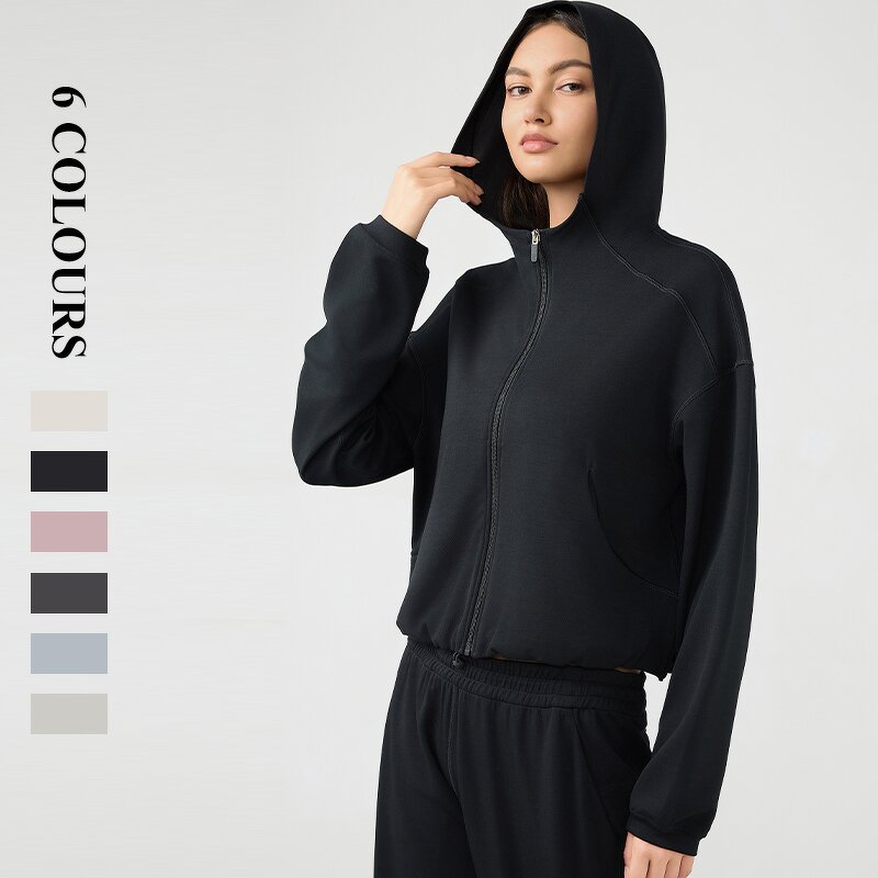 Women's Hoodie Manufacturer - OEM/ODM Custom Double-sided Pockets Loose Hoodie