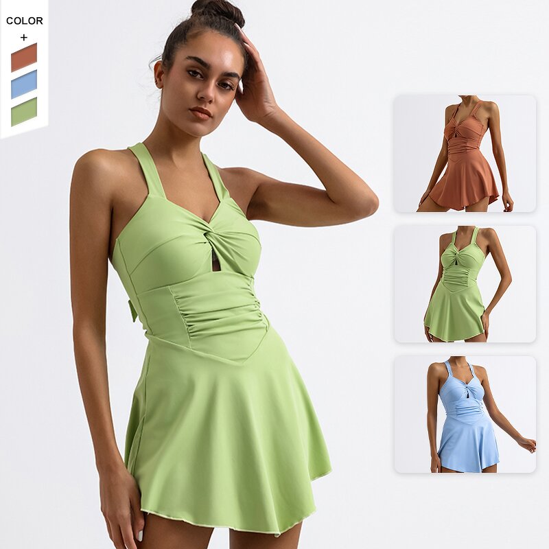 Women's Tennis Skirt Manufacturer - OEM/ODM Custom Four-way Elastic Removable Cup Skirt