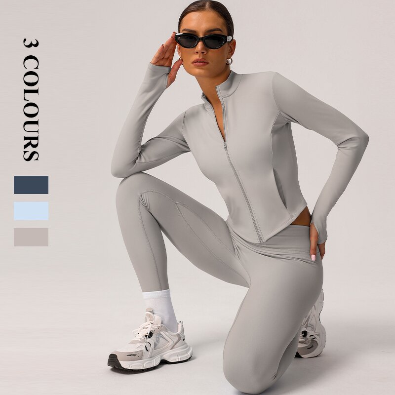 Women's Gym Suit Manufacturer - OEM/ODM Custom Winter High Waist Longsleeve Set