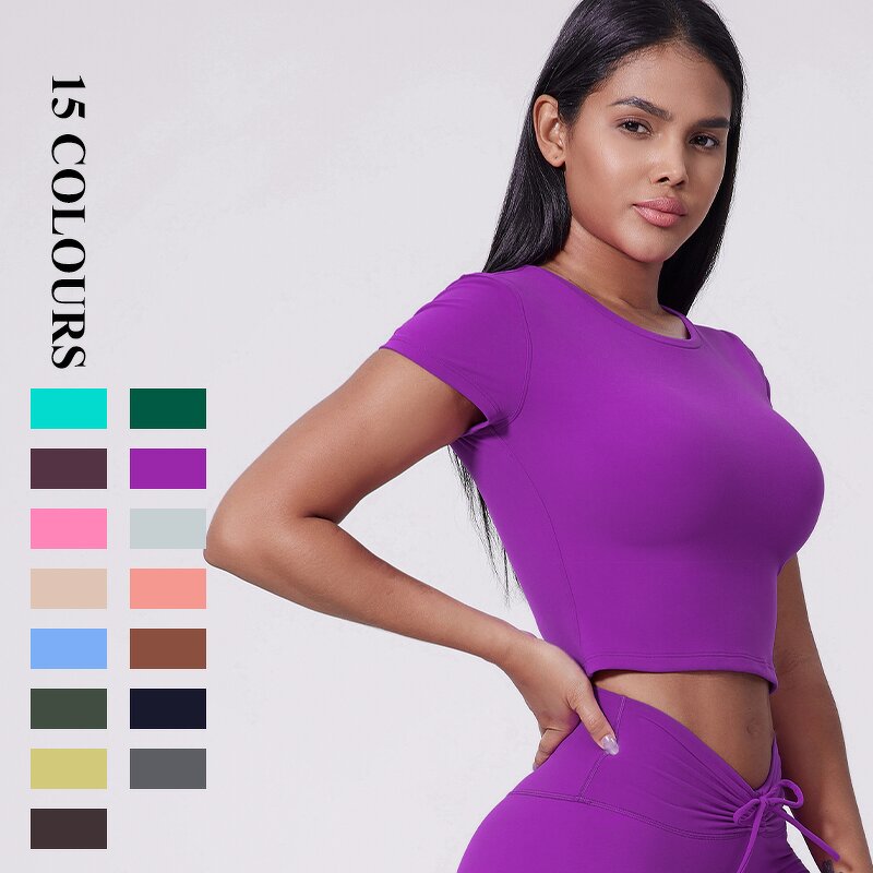 Women's Sports T-shirt Manufacturer - OEM/ODM Custom Lightweight Seamless T-Shirt