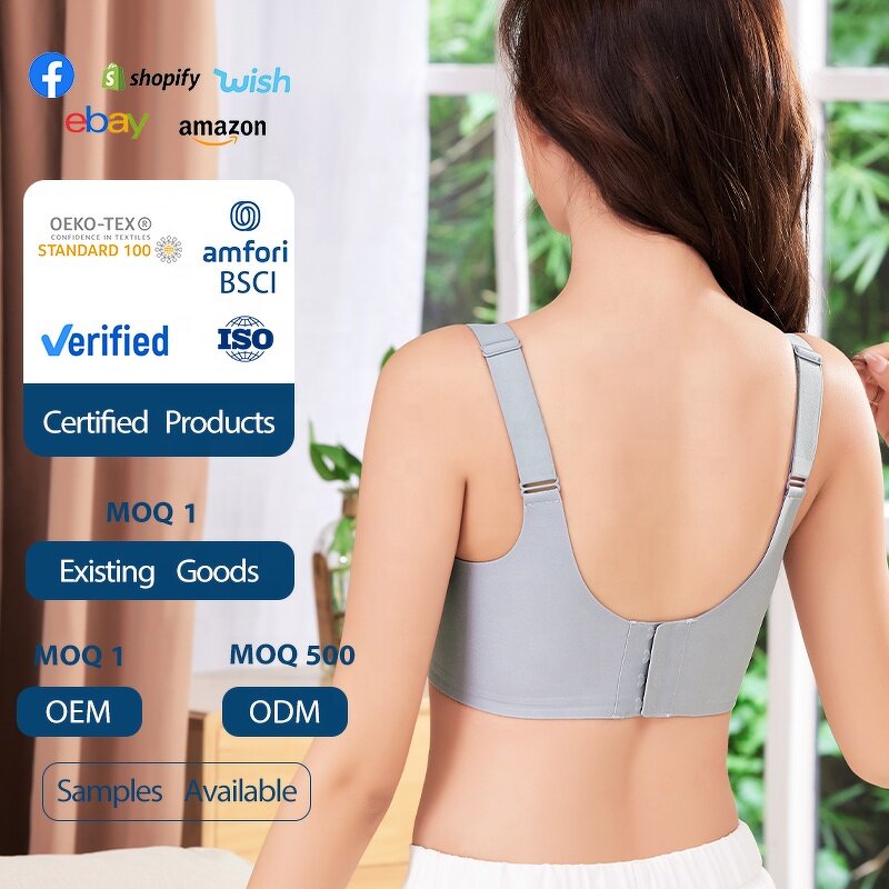 Women's Wireless Bra Manufacturer - OEM/ODM Custom Buttery Soft Push-up Mesh Bra