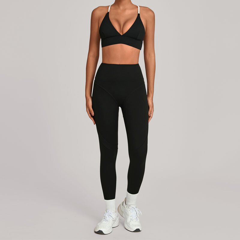 Women's Yoga Set Manufacturer - OEM/ODM Custom 2-Piece High Waist Leggings Set