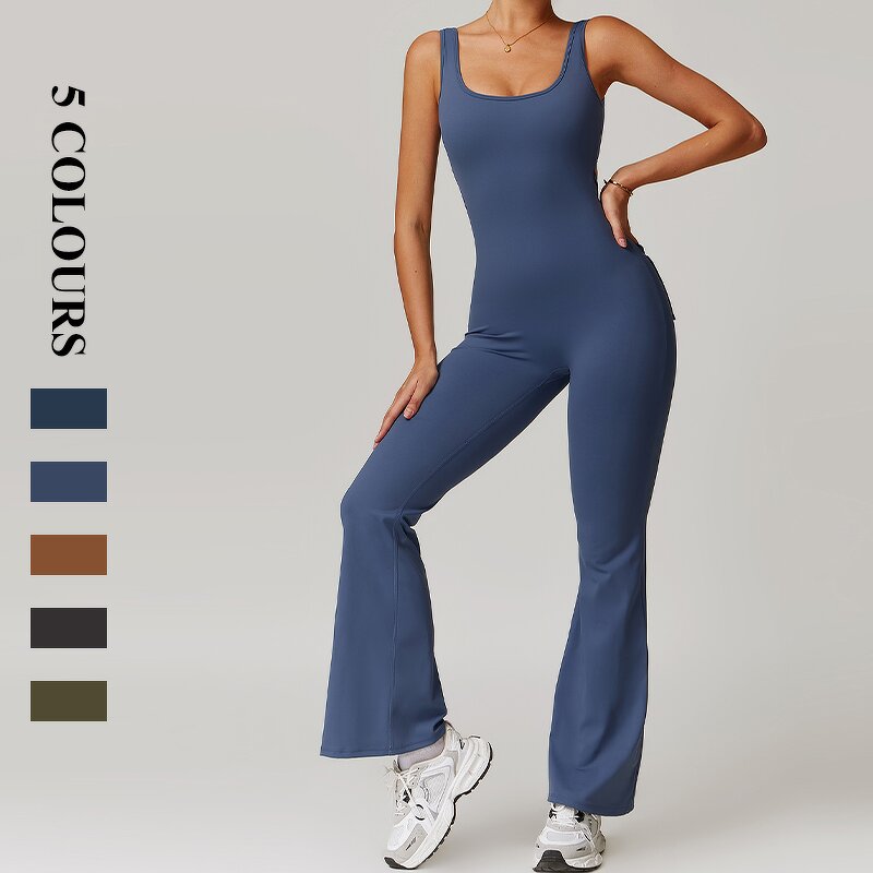 Women's Jumpsuit Manufacturer - OEM/ODM Custom Elasticity Seamless Yoga Fit Jumpsuit