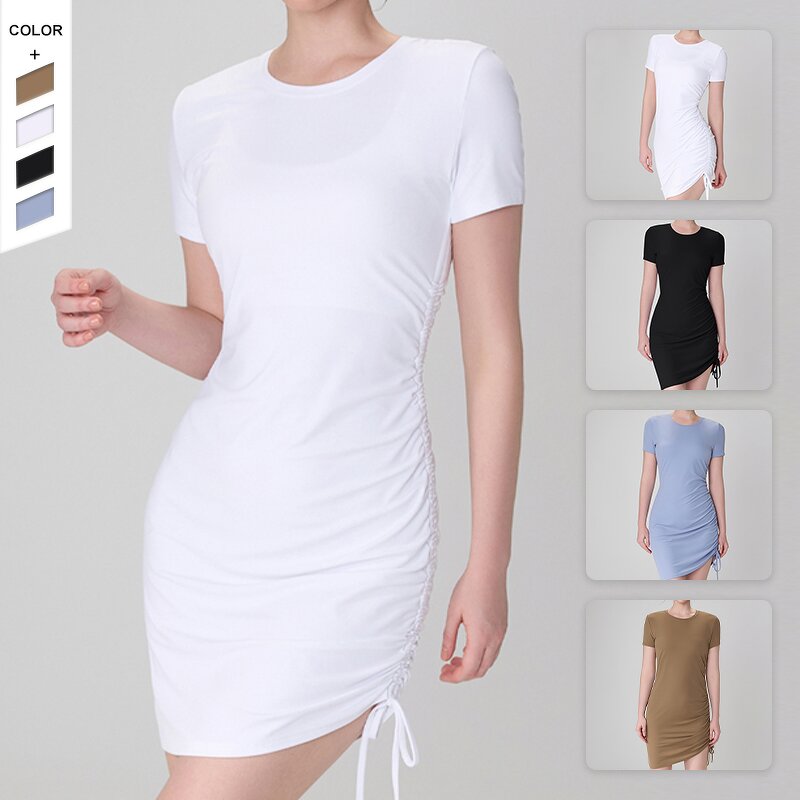 Women's Tennis Skirt Manufacturer - OEM/ODM Custom Side Drawstring Slim Fitting Skirt