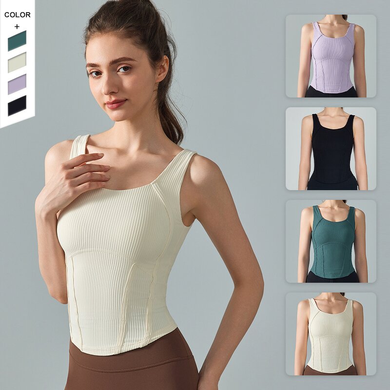 Women's Vest Manufacturer - OEM/ODM Custom Logo Chest Pad Beauty Back Vest