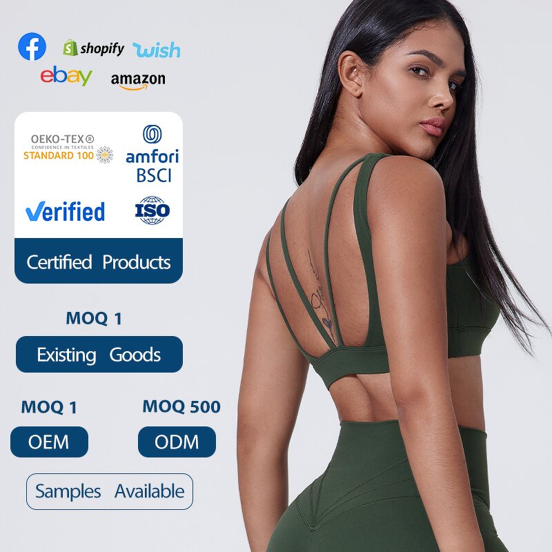 Sports Bra Manufacturer - OEM/ODM Custom Plus Size Backless Padded Yoga Bra