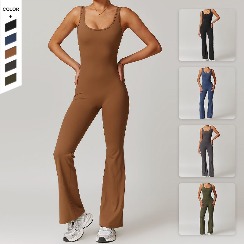 Women's Jumpsuit Manufacturer - OEM/ODM Custom Elasticity Seamless Yoga Fit Jumpsuit