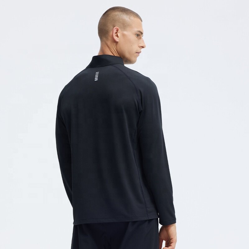 Men's Sports Top Manufacturer - OEM/ODM Custom Half Zip Running Stand up Collar Top