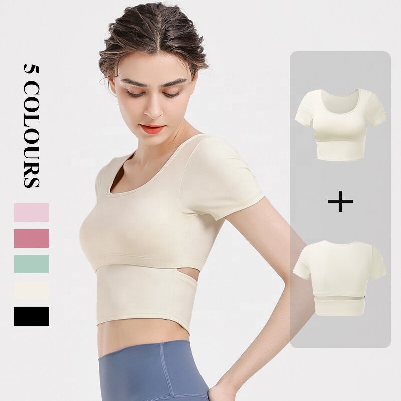 Women's Sports T-shirt Manufacturer - OEM/ODM Custom U Neck Back Slotted T-shirt