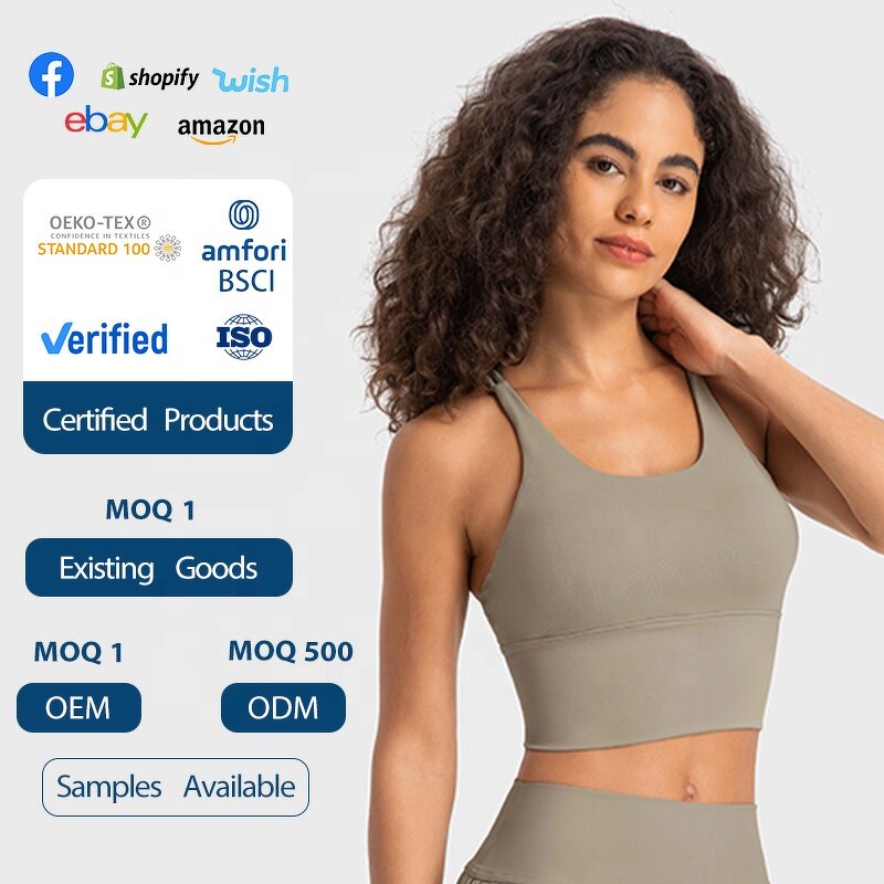 Sports Bra Manufacturer - OEM/ODM Custom Widened Shoulder Straps Cross Back Bra