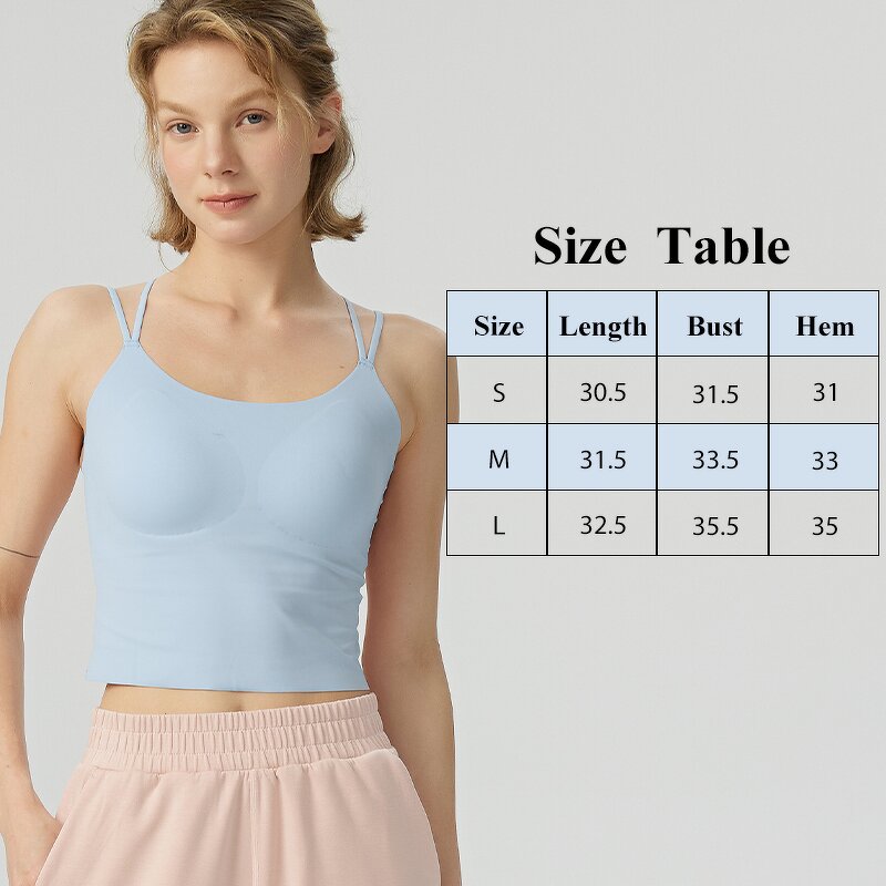 Women's Halter Tops Manufacturer - OEM/ODM Custom Chest Pad High-Elastic Vest