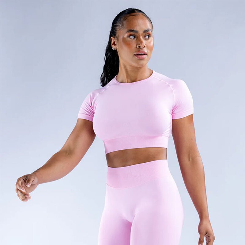 Women's Sports Top Manufacturer - OEM/ODM Custom Crop Top Short Sleeve T-shirt