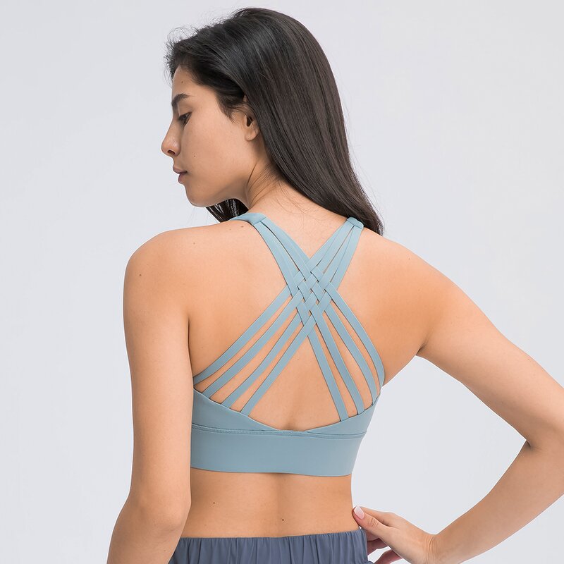 Sports Bra Manufacturer - OEM/ODM Custom Multi Straps Cross Back Shockproof Bra