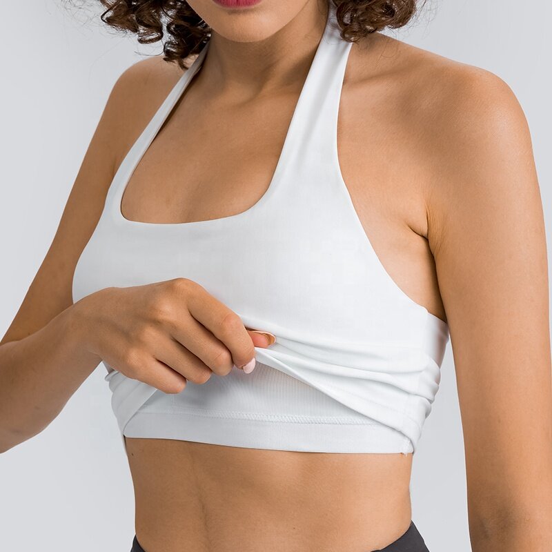 Sports Bra Manufacturer - OEM/ODM Custom Hanging Neck U-Neck Back Fold Bra