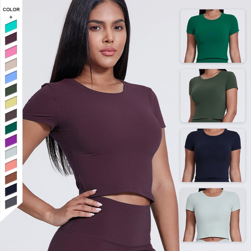 Women's Sports T-shirt Manufacturer - OEM/ODM Custom Lightweight Seamless T-Shirt