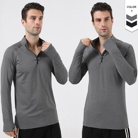 Men's Sport T-shirt Manufacturer - OEM/ODM Custom Athletic Thumb Hole Long Sleeve