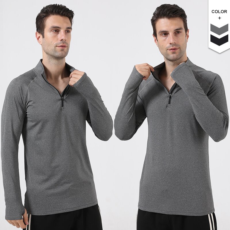 Men's Sport T-shirt Manufacturer - OEM/ODM Custom Athletic Thumb Hole Long Sleeve
