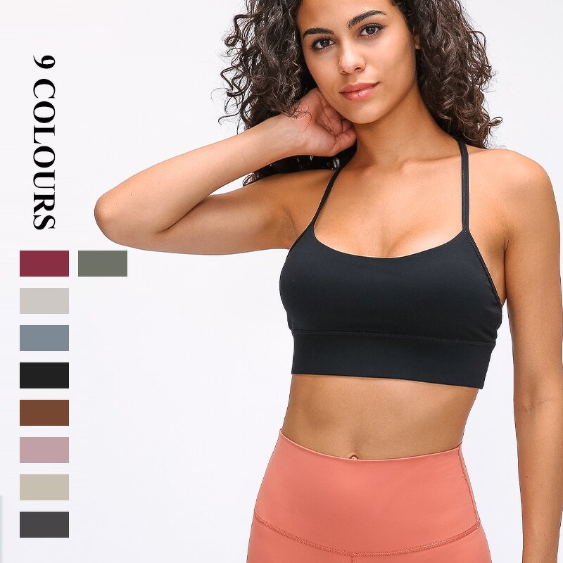 Sports Bra Manufacturer - OEM/ODM Custom Seamless Y-Line Halter Yoga Bra