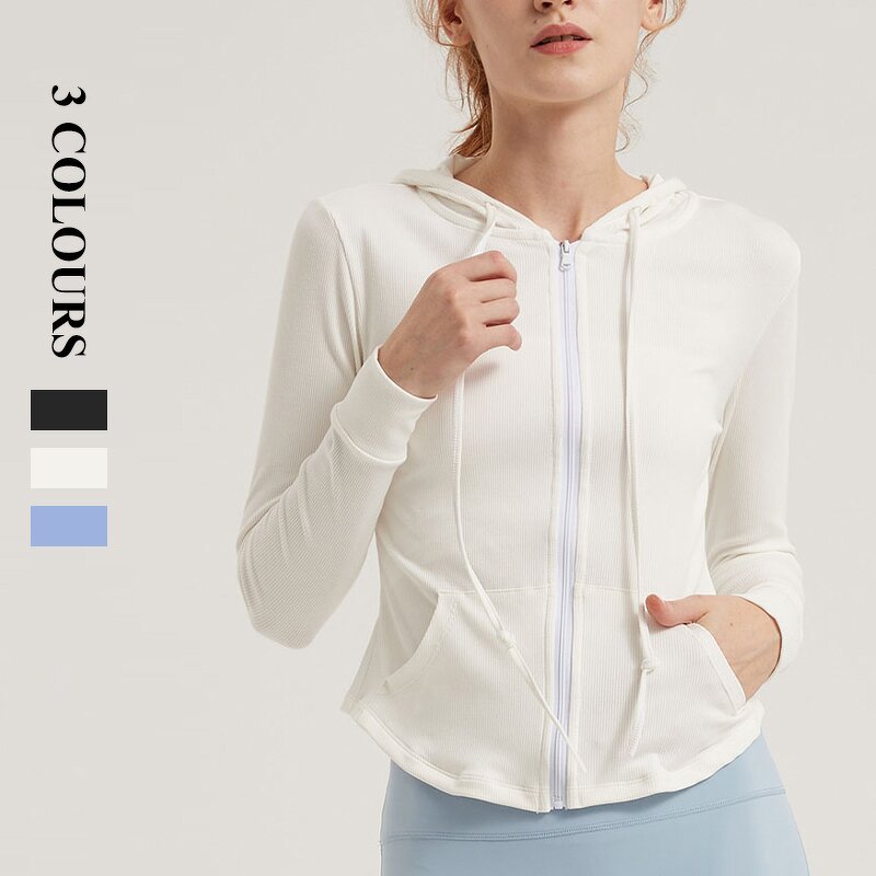 Women's Hoodie Manufacturer - OEM/ODM Custom High Neck Long Sleeve Zipper Hoodie