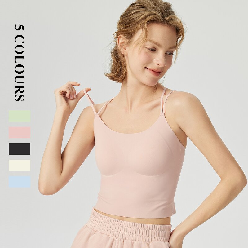 Women's Halter Tops Manufacturer - OEM/ODM Custom Chest Pad High-Elastic Vest