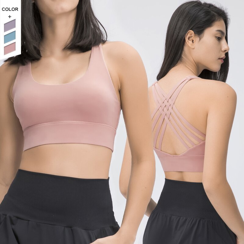 Sports Bra Manufacturer - OEM/ODM Custom Multi Straps Cross Back Shockproof Bra