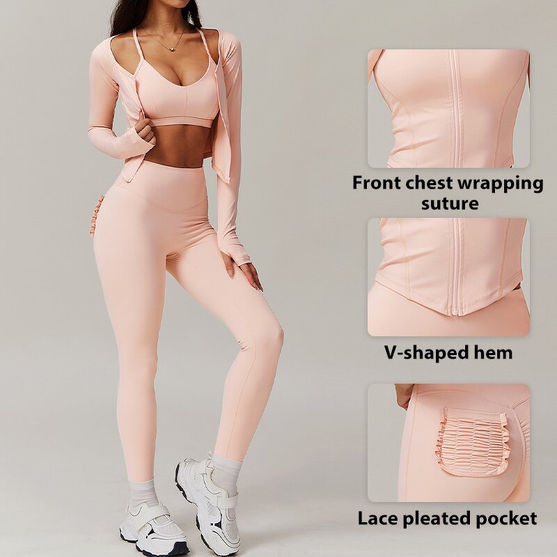 Women's Sports Set Manufacturer - OEM/ODM Custom Sports Jacket Legging Set