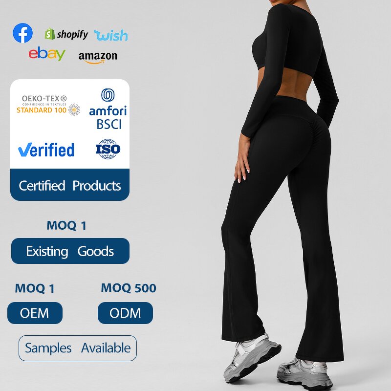 Women's Sports Set Manufacturer - OEM/ODM Custom Chest Pad High Waist Gym Set