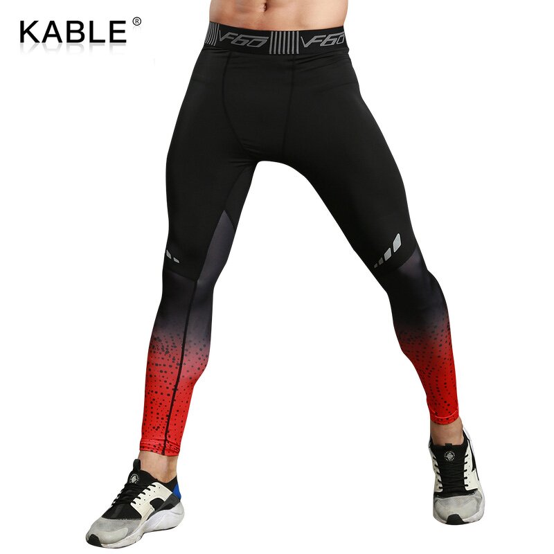 Men's Gym Pants Manufacturer - OEM/ODM Custom Print Compression Running Tights