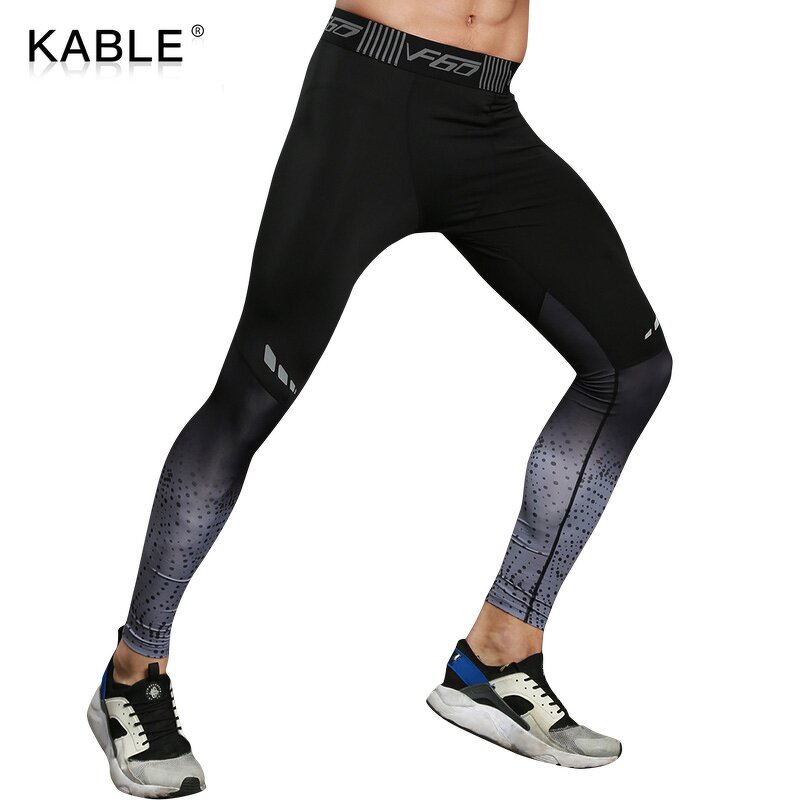 Men's Gym Pants Manufacturer - OEM/ODM Custom Print Compression Running Tights